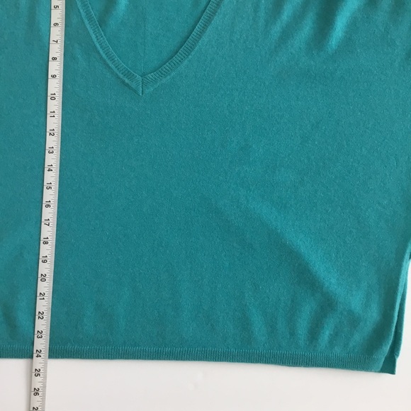 Margaret O’Leary Sweater Cashmere Blend Blue Turquoise Oversized Size 1 - Picture 7 of 9